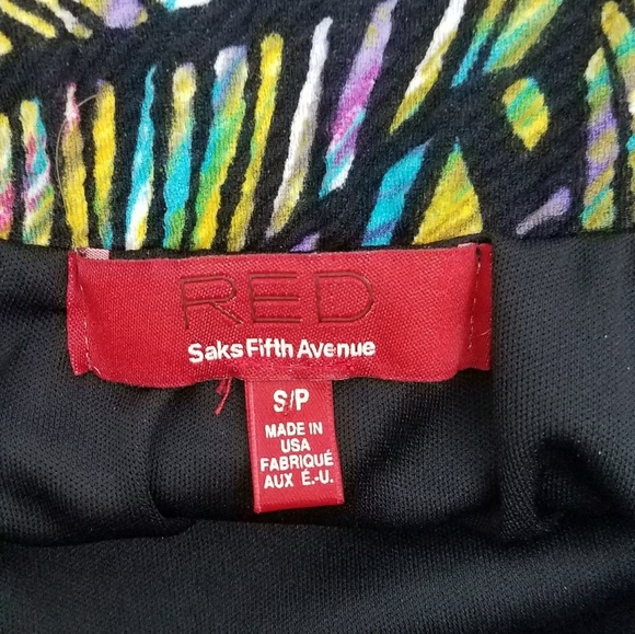 Saks Fifth Avenue Red Mini Skirt Size S NWOT - Picture 2 of 6